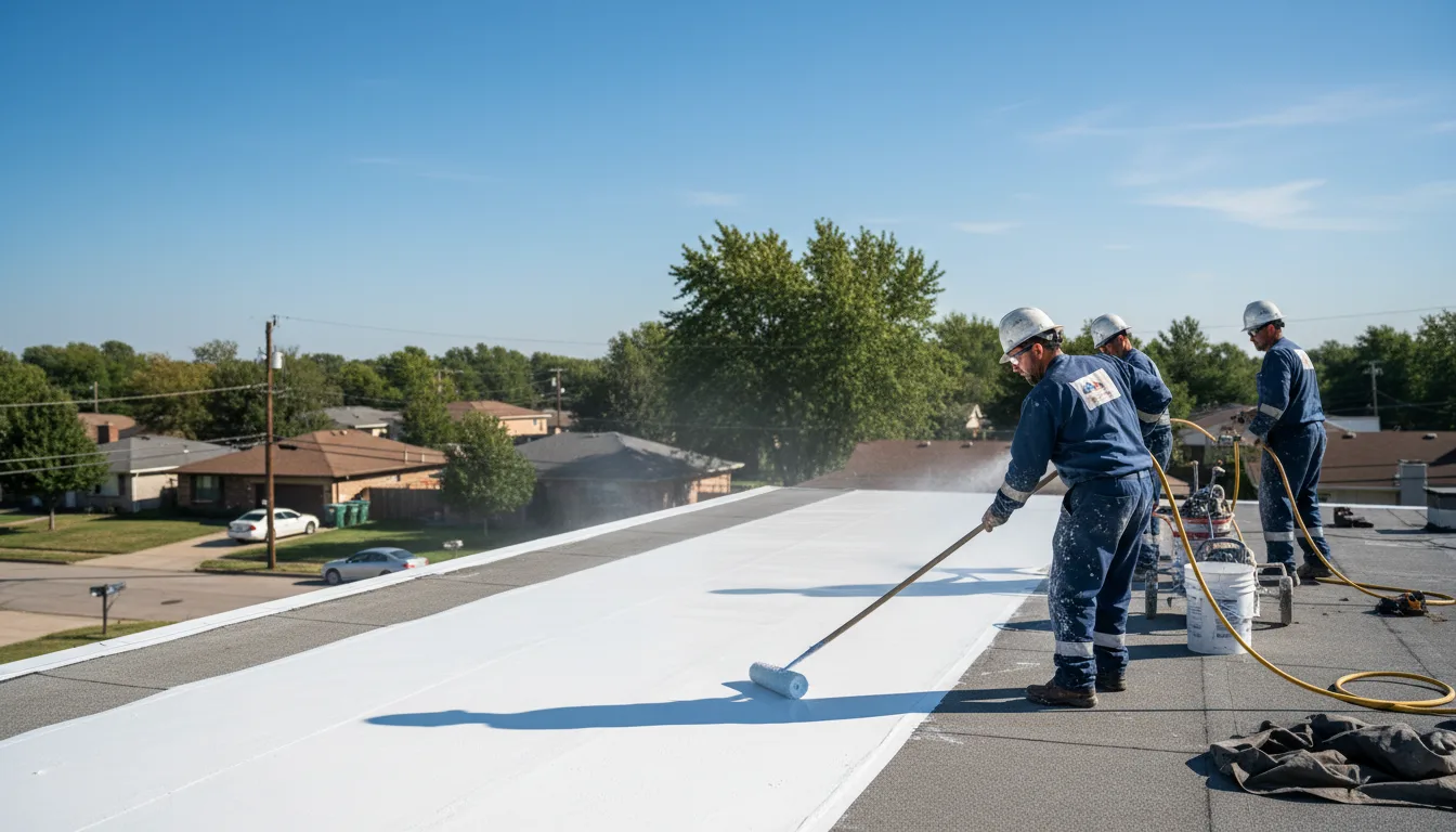 Commercial roof coating in Fairview, NC near me